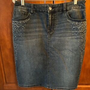 Chico’s Jean Skirt Size 1.5 (10)